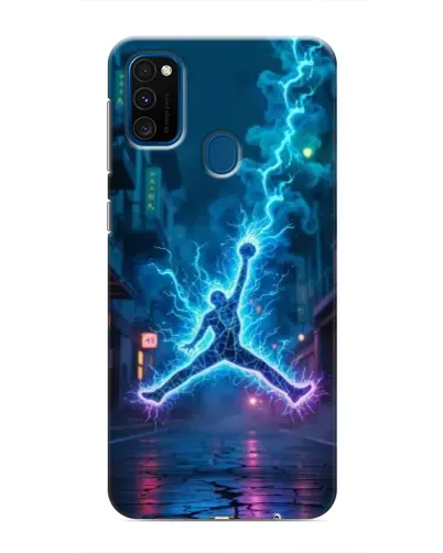 Чохол для Samsung Galaxy M31 з картинкою «Jordan Gold Jumpman»