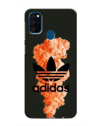 Чехол для Samsung Galaxy M31 с картинкой «Оранжевый дым Adidas» Чехол для Samsung Galaxy M31 с картинкой «Оранжевый дым Adidas»