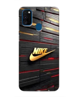 Чохол для Samsung Galaxy M31 з картинкою «Золотий Nike на металі» Чохол для Samsung Galaxy M31 з картинкою «Золотий Nike на металі»