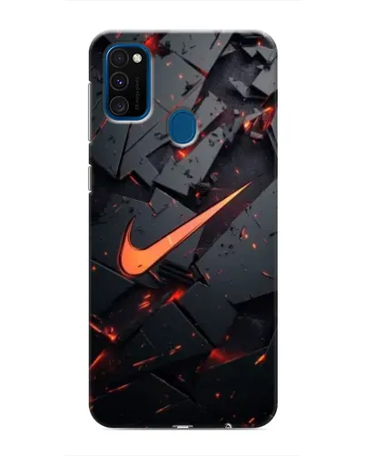 Чохол для Samsung Galaxy M31 з картинкою «Nike — ефект розломів»