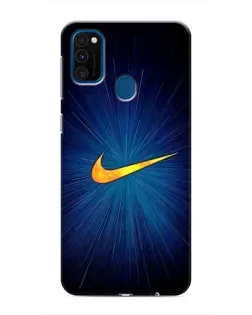 Чохол для Samsung Galaxy M31 з картинкою «Синій пульс Nike» Чохол для Samsung Galaxy M31 з картинкою «Синій пульс Nike»