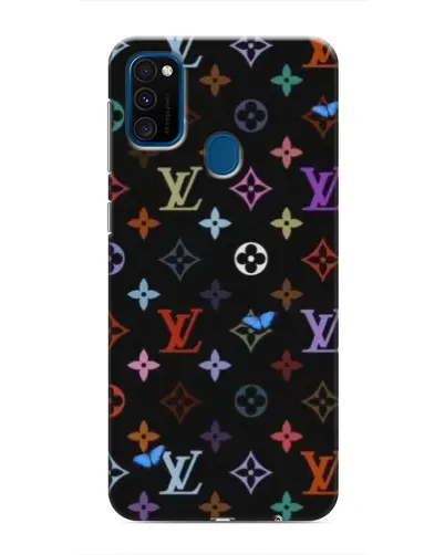 Чохол для Samsung Galaxy M31 з картинкою «Кольорова монограма LV»