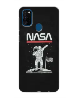 Чохол для Samsung Galaxy M31 з картинкою «NASA — крокуємо по Місяцю» Чохол для Samsung Galaxy M31 з картинкою «NASA — крокуємо по Місяцю»
