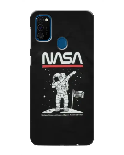 Чохол для Samsung Galaxy M31 з картинкою «NASA — крокуємо по Місяцю»