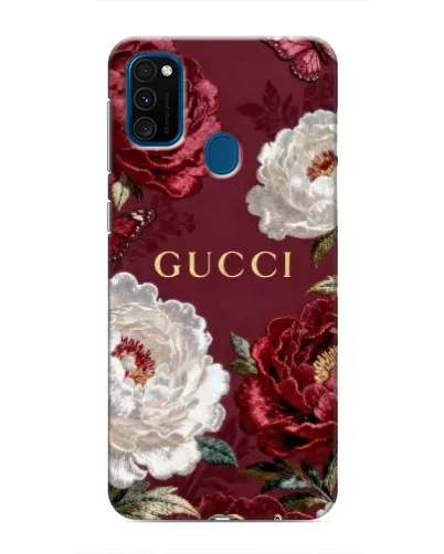 Чехол для Samsung Galaxy M31 с картинкой «Gucci — бордовые розы» Чехол для Samsung Galaxy M31 с картинкой «Gucci — бордовые розы»