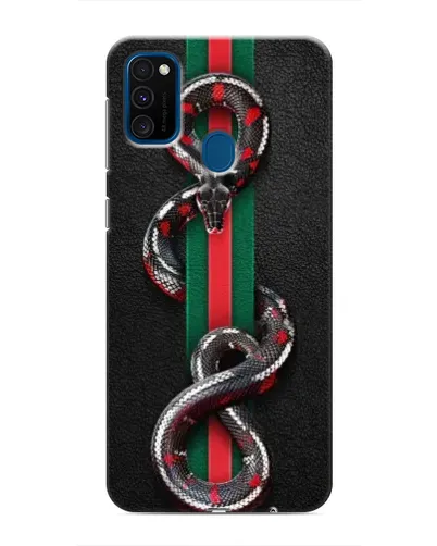 Чехол для Samsung Galaxy M31 с картинкой «Gucci — змея на полосе» Чехол для Samsung Galaxy M31 с картинкой «Gucci — змея на полосе»