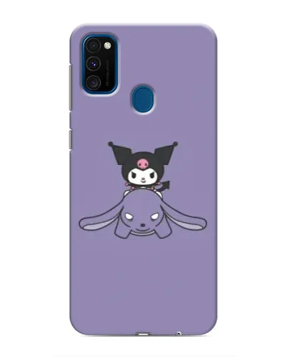 Чехол для Samsung Galaxy M31 с картинкой «Kuromi на лиловом фоне»