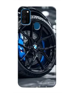 Чехол для Samsung Galaxy M31 с картинкой «Колесо BMW вблизи»