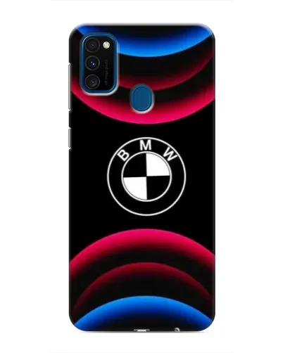 Чехол для Samsung Galaxy M31 с картинкой «Логотип BMW и неоновые дуги» Чехол для Samsung Galaxy M31 с картинкой «Логотип BMW и неоновые дуги»