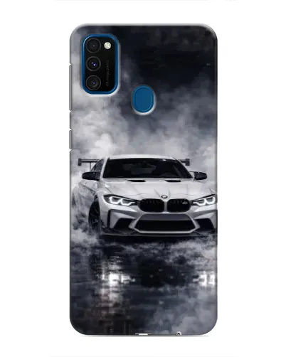 Чехол для Samsung Galaxy M31 с картинкой «BMW сквозь туман» Чехол для Samsung Galaxy M31 с картинкой «BMW сквозь туман»