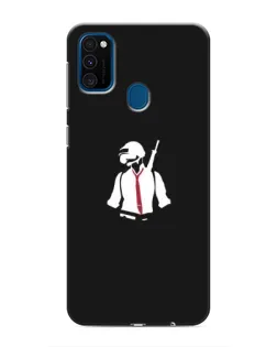 Чохол для Samsung Galaxy M31 з картинкою «PUBG — силует воїна»