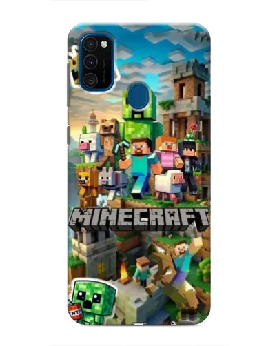 Чехол для Samsung Galaxy M31 с картинкой «Замок Minecraft»