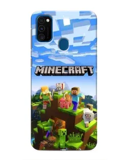 Чохол для Samsung Galaxy M31 з картинкою «Minecraft класичний світ»