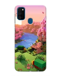 Чохол для Samsung Galaxy M31 з картинкою «Рожеве дерево Minecraft»