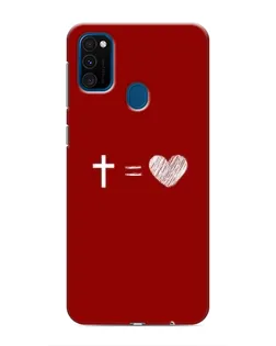 Чехол для Samsung Galaxy M31 с картинкой «Уравнение любви»