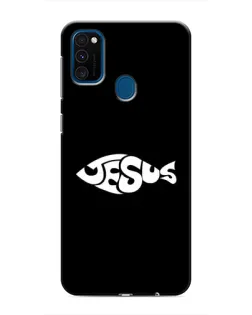 Чехол для Samsung Galaxy M31 с картинкой «Рыба Jesus»