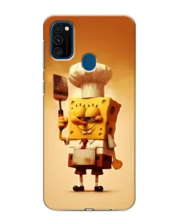 Чехол для Samsung Galaxy M31 с картинкой «Губка Боб повар»