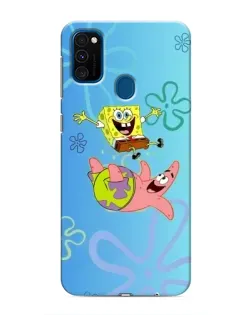 Чехол для Samsung Galaxy M31 с картинкой «Спанч Боб и Патрик»