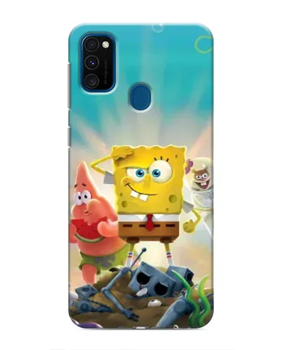 Чехол для Samsung Galaxy M31 с картинкой «Спанч Боб победитель»