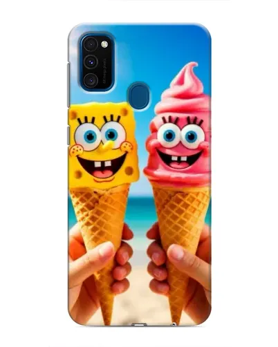 Чехол для Samsung Galaxy M31 с картинкой «Спанч Боб мороженое»
