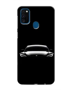 Чохол для Samsung Galaxy M31 з картинкою «Фари Tesla Night»