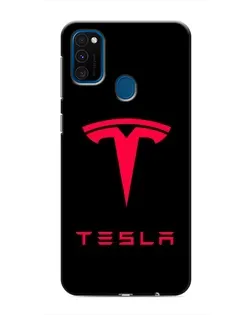 Чохол для Samsung Galaxy M31 з картинкою «Tesla Red Logo»