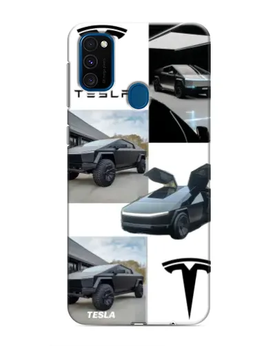 Чехол для Samsung Galaxy M31 с картинкой «Коллаж Cybertruck Tesla» Чехол для Samsung Galaxy M31 с картинкой «Коллаж Cybertruck Tesla»