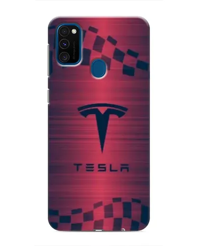 Чехол для Samsung Galaxy M31 с картинкой «Тесла красный карбон» Чехол для Samsung Galaxy M31 с картинкой «Тесла красный карбон»