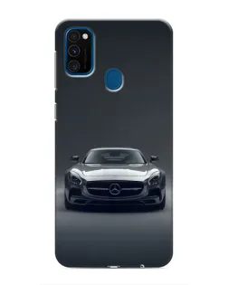 Чехол для Samsung Galaxy M31 с картинкой «Mercedes на черном»