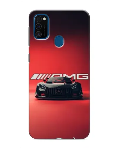 Чехол для Samsung Galaxy M31 с картинкой «Mercedes AMG — красная линия»