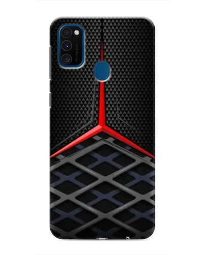 Чехол для Samsung Galaxy M31 с картинкой «Mercedes Carbon Grid»