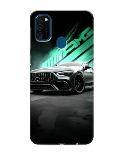 Чехол для Samsung Galaxy M31 с картинкой «Темный Mercedes AMG»