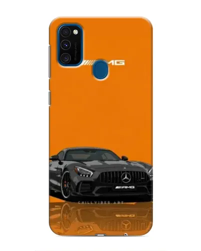 Чехол для Samsung Galaxy M31 с картинкой «Оранжевый Mercedes AMG»