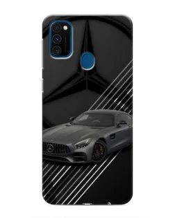 Чехол для Samsung Galaxy M31 с картинкой «Mercedes AMG — графика»