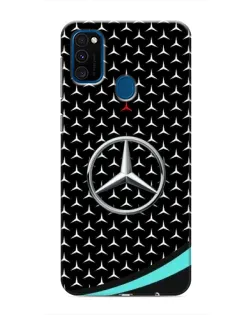 Чехол для Samsung Galaxy M31 с картинкой «Mercedes — бирюзовый акцент»