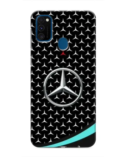 Чехол для Samsung Galaxy M31 с картинкой «Mercedes — бирюзовый акцент»