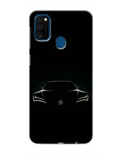 Чехол для Samsung Galaxy M31 с картинкой «Mercedes — силуэт авто»