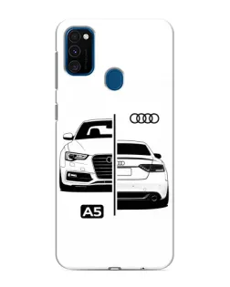 Чохол для Samsung Galaxy M31 з картинкою «Audi — контрастний дизайн»