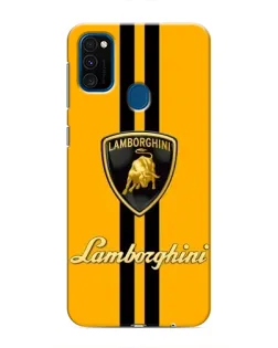 Чехол для Samsung Galaxy M31 с картинкой «Lamborghini Stripe желтый»