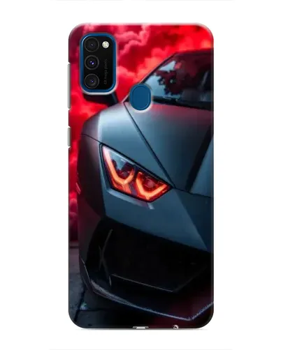 Чехол для Samsung Galaxy M31 с картинкой «Lamborghini красное сияние»