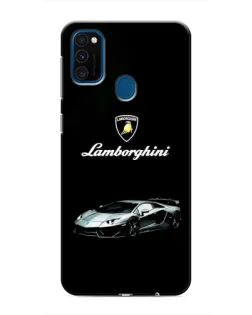 Чехол для Samsung Galaxy M31 с картинкой «Логотип Lamborghini классика»