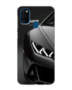 Чехол для Samsung Galaxy M31 с картинкой «Lamborghini фары детализация»