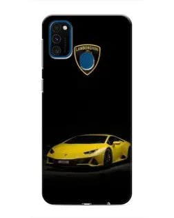 Чехол для Samsung Galaxy M31 с картинкой «Lamborghini желтый акцент»