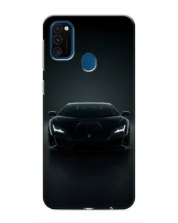 Чехол для Samsung Galaxy M31 с картинкой «Черный Lamborghini Aventador»