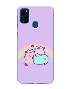 Чехол для Samsung Galaxy M31 с картинкой «Радужные Пушины»