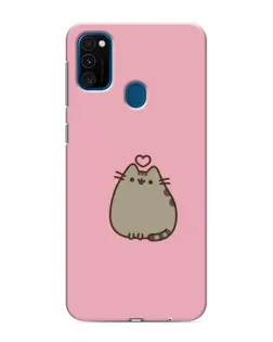Чехол для Samsung Galaxy M31 с картинкой «Pusheen сердце»