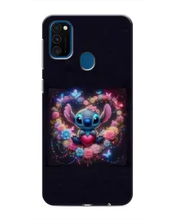 Чохол для Samsung Galaxy M31 з картинкою «Stitch у квітах»