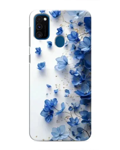 Чехол для Samsung Galaxy M31 с картинкой «Голубой цветочный каскад» Чехол для Samsung Galaxy M31 с картинкой «Голубой цветочный каскад»