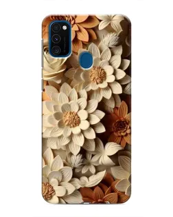 Чехол для Samsung Galaxy M31 с картинкой «Бежевый флористический декор» Чехол для Samsung Galaxy M31 с картинкой «Бежевый флористический декор»
