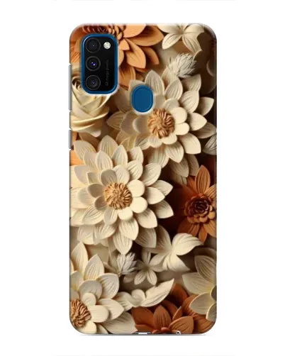 Чехол для Samsung Galaxy M31 с картинкой «Бежевый флористический декор» Чехол для Samsung Galaxy M31 с картинкой «Бежевый флористический декор»